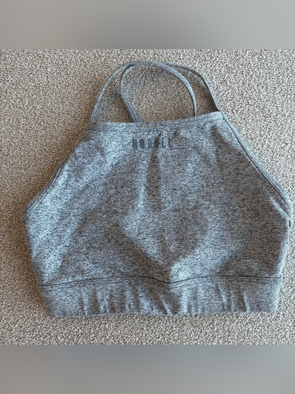 NOBULL Women’s Grey Heather Sports Bra Size Small